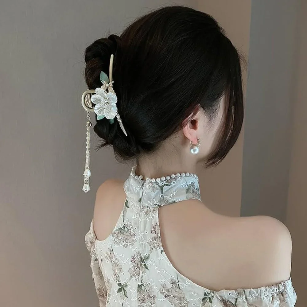 Flower Hair Claw Clip